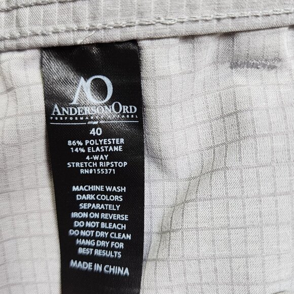 Set Of 2 AndersonOrd Mens Performance Shorts Size 40  Navy & Gray - Picture 5 of 7